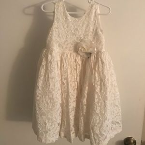 Beautiful ivory/cream flower girl dress